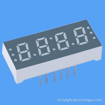 0.3-inch Four Digit 7-segment LED Displays, Yellow Green